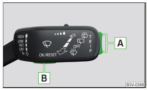 Fig. 37 Botões na alavanca de controle