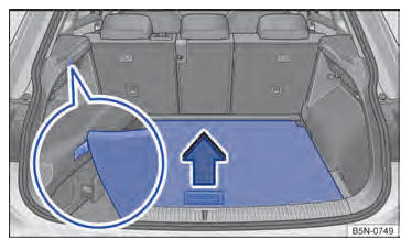 Assoalho do compartimento de bagagem variável 